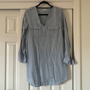 Joie Rathana C Shirt Dress in Light Washed Chambray